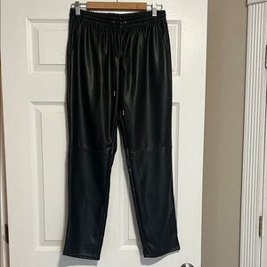 Laundry  Black Faux Leather pants